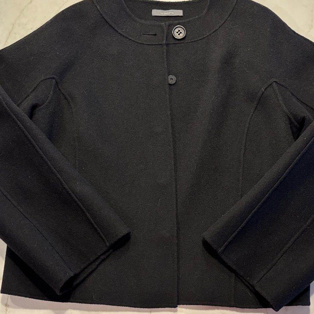 Liz Claiborne Black Women's Wool/Angora Jacket